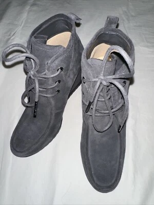 Michael Kors Botines de Cuña con Cordones Botines Gamuza Gris Talla 6 Foto 1 de 4