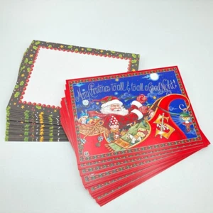 Tarjetas de Navidad vintage Mary Engelbreit trineo de Santa Elfos 18 tarjetas y sobres - Imagen 1 de 8