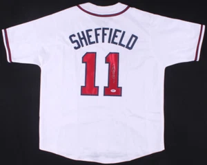Gary Sheffield Signed Atlanta Braves Jersey (PSA) 500 Home Run Club & 9xAll Star - Picture 1 of 5