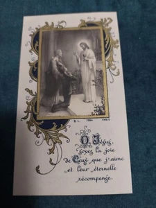Image pieuse souvenir de communion 1924 - Picture 1 of 2