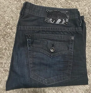 Buffalo Dreston Dark Wash Blue Denim Jeans Men’s 34x32 Looks New - Picture 1 of 5