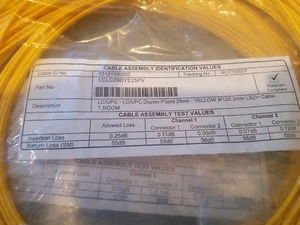 25 m LC/LC SM 9/125 μm DPX FIber Single Mode Patchkabel gelb LCLC09DYE25PV - Bild 1 von 2
