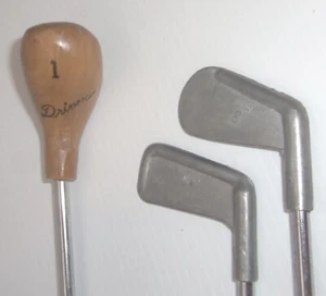 3 palos de golf vintage para niños - driver, putter y 3 hierros - Japón - Imagen 1 de 12