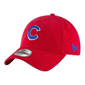 New Era Chicago Cubs Core Classic 9TWENTY Adjustable Hat Red NEW - Picture 1 of 3