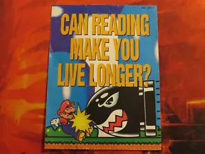 Can Reading Make You Live Longer Nintendo Power SNES Promo Insert SNS-USA-1 - Picture 1 of 4