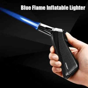 JOBON Windproof JET Flame Gun Lighter Adjustable Flame Inflatable Safety Lock - Picture 1 of 26