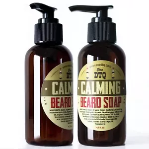 Calming Beard Soap/Beard Conditioning Wash 4 oz - Picture 1 of 5