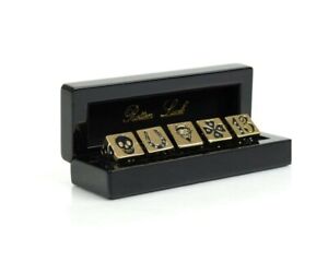 Rotten Luck Dice Set with Swarovski Crystals by DL & Co