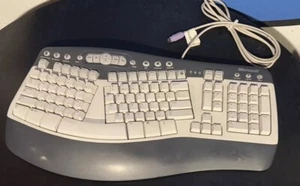 Microsoft Natural Multimedia Keyboard Ergonomic Comfort 1.0A Model RT9470 Wired - Picture 1 of 2