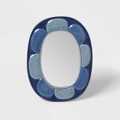 OPALHOUSE Opal House vanity mirror designed withJungalow - blue hues decoration table top