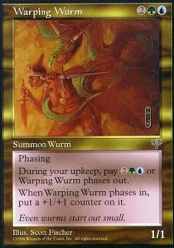 Warping Wurm ~ Heavily Played Mirage MTG Magic UltimateMTG Multi-Color Card - Image 1 of 1