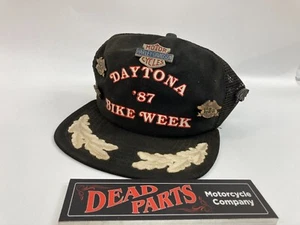 Harley Daytona 1987 bike week Jam-on Swap Meet 1984 trucker biker hat cap - Picture 1 of 5