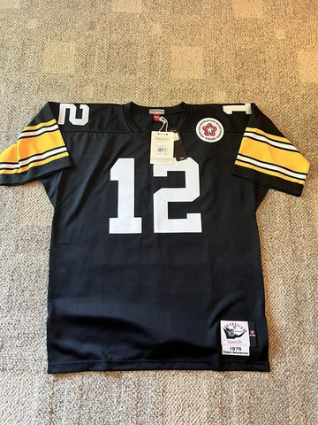 Pittsburgh Steelers Terry Bradshaw  Mitchell & Ness Jersey Size 48 NWT Cover