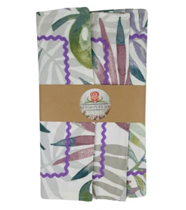 Handmade placemats - PARADISE HEATHER WITH LACE - 43 x 30 cm Set of 2 - Picture 1 of 3