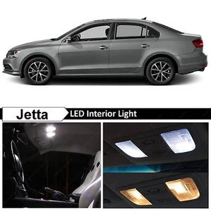11x White Interior LED Lights Package Kit for 2011-2016 Volkswagen Jetta MK6 VW - Picture 1 of 9