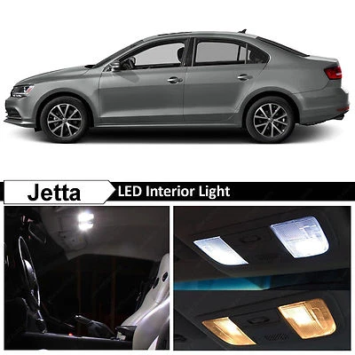 11x White Interior LED Lights Package Kit for 2011-2016 Volkswagen Jetta MK6 VW - Image 1 of 4