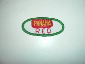 Vintage Panama Red Patch Zig Zag Man 420 Mota Weed Marijuana 1 1/2" X 3 1/4" - Picture 1 of 3