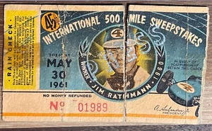 1961 Indianapolis 500 Ticket - Picture 1 of 3