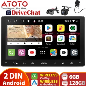 ATOTO S8Ultra 9" 2Din Android Car Stereo Wireless CarPlay 6+128G 4G AIChat 2BT - Picture 1 of 21