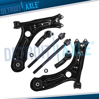 Front Lower Control Arms Inner Outer Tie Rods for 2011 - 2018 Volkswagen Jetta - Image 1 of 4