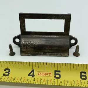 Antiguo archivador de hierro fundido cajón de contenedor fundido restauración - Imagen 1 de 8