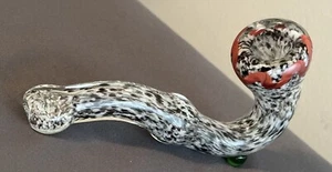 Frit Dust Bowl Sherlock Hand Glass Pipe - Picture 1 of 5