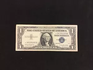 1957 B $1 Dollar U.S. Blue Seal Silver Certificate Star Banknote * - Picture 1 of 2