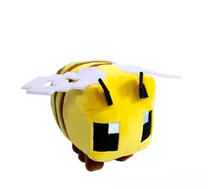 Minecraft Bee Abeille Plush Stuffed Animal 6" Pixelated Design Mattel Mojang NWT - Picture 1 of 4