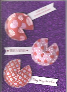 PAPYRUS SAN VALENTINES CARD NIP MSRP $7,95 FORTUNE COOKIES CARD (N7) - Foto 1 di 3