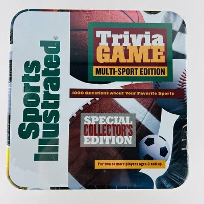 Sports Illustrated Multi-Sport Trivia Game Special Edition Collectible Tin NEW - Image 1 of 4