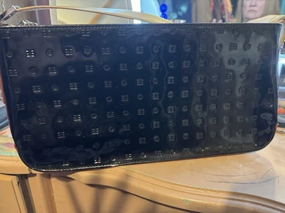 Bolso de mano Arcadia de charol negro de cuero italiano Foto 1 de 4