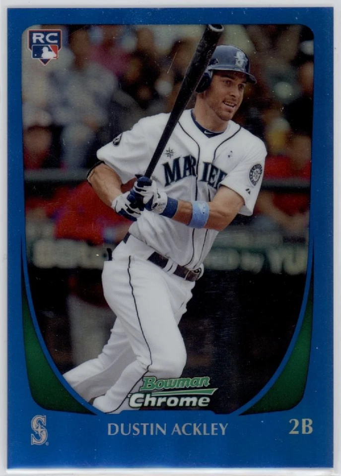 Dustin Ackley Bowman 2011 cromo refractor azul RC 118/150 #212 (F1488) Foto 1 de 1