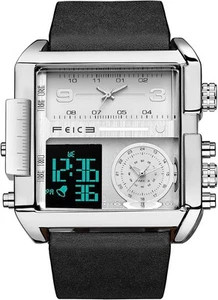 FEICE Wathes for Men Digital LED Analog Quartz Wristwatch Business Men’s... - Picture 1 of 6