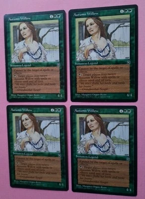 Magic the Gathering MTG HOMELANDS  AUTUMN WILLOW X 4 LP/EX 1995! - Image 1 of 4