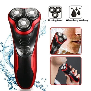 Afeitadora eléctrica giratoria impermeable inalámbrica para hombre recortadora emergente húmeda y seca - Imagen 1 de 11