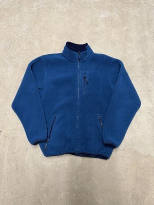 Vintage 90s LL Bean Teal Blue Zip Up Fleece Retro Large - Image 1 of 4