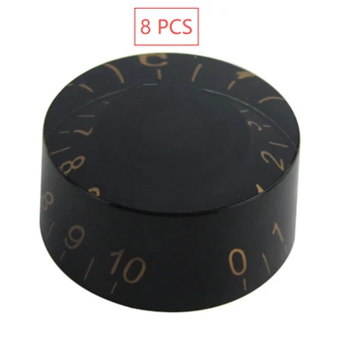 FLEOR 8PCS Colorful Volume Tone Control Speed Black and Gold Knobs Buttons - Image 1 of 4