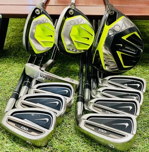 NIKE Fullset VAPOR 1w 5w 3hybrid CCi Iron 5-9PwAw 11Pics Flex S SR Golf Club RH - Picture 1 of 21