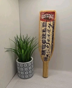 Selten Wallace Brewing Company HUCKLE BERRY Holz Boot Paddel Bier Zapfhahn Griff - Bild 1 von 8