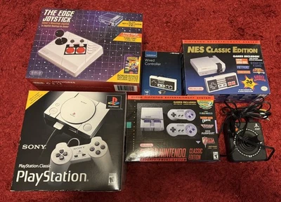 Classic Consoles: Nintendo, Super Nintendo, Sony Playstation & Atari Plug N Play - Image 1 of 4