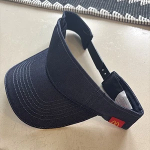 McDonald's Team Visor Blue Denim Apparel Collection Vinyl Logo Snapback Hat Cap - Picture 1 of 3