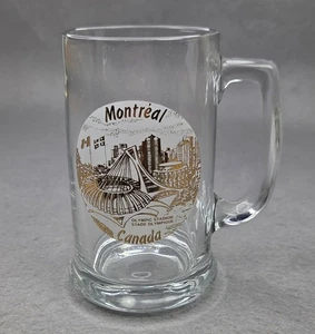 Tazza vetro stadio olimpico Montreal Canada 1976 vintage marcata Libby of Canada - Foto 1 di 12