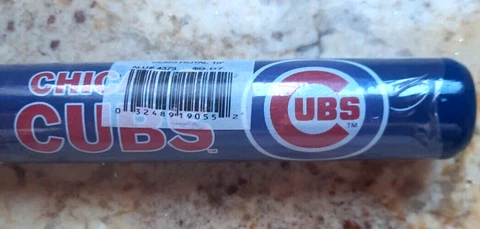 CHICAGO CUBS MINI SOUVENIR BAT-BLUE-LARGE LOGO-18 INCHES Cover