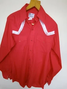 Vintage 60s Ladies Cowboy Shirt Small - Picture 1 of 5