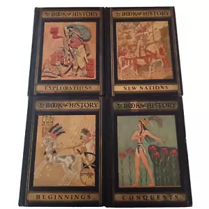 My Book Of History 4 Lot 1929 HC Beginnings Conquests Explorations New Nations - Picture 1 of 19