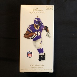 Hallmark 2011 NIB-SDB Football Legends #17 Adrian Peterson NFL Vikings Ornament