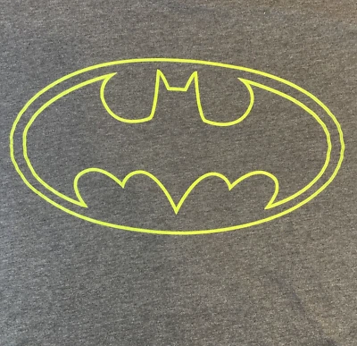 Camiseta Batman 2XL Gris/Negro Manga Larga Verde Símbolo Batman Foto 1 de 4