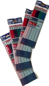 Dixon 4 packs of 8 No 2 Pencils = 32 Pencils! 100% Real Wood Multi colored - Picture 1 of 7