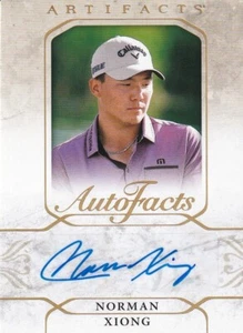 UPPER DECK 2021 ARTIFACTS NORMAN XIONG #A-NX AUTO FACTS AUTOGRAMMKARTE - Bild 1 von 2