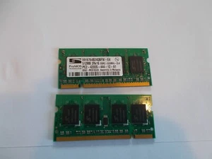 PROMOS 1GB-(2X512MB) MATCHED PAIR, PC2-4200S, V916764B24QBFW-E4, DDR2 SODIMM RAM - Picture 1 of 3